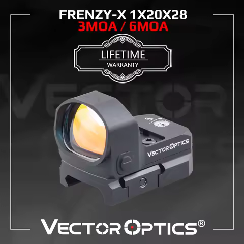 Vector Optics Frenzy-X 1x20x28 Red Dot Scope 3/6MOA Pistol Sight Hunting Rilfescope For Glock 9mm AR