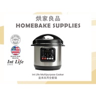 Int Life 6L Stainless Steel Electric Multi Cooker with 1500W Power and Keep Warm Function