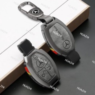 For Mercedes Benz E300L C260L GLC GLE EQE S Class Metal Key Case Cover Holder