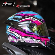 HIT! หมวกกันน็อคเต็มใบ ID รุ่น SPARTAN-BT นวมถอดซักได้ ฟรีถุงผ้า ID มาตรฐาน มอก. รองรับการติดตั้ง Bl