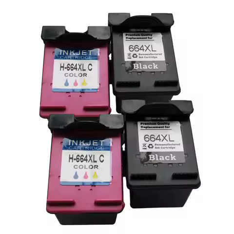 Replacement For HP 664 664XL Refilled Ink Cartridges HP664 For HP DeskJet 1115, 2135, 3635, 1118, 21
