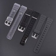 18mm Convex Straps For Casio Watch F91W/F84/F105/108/A158/168/AE1200/1300 Band TPU Transparent Watch