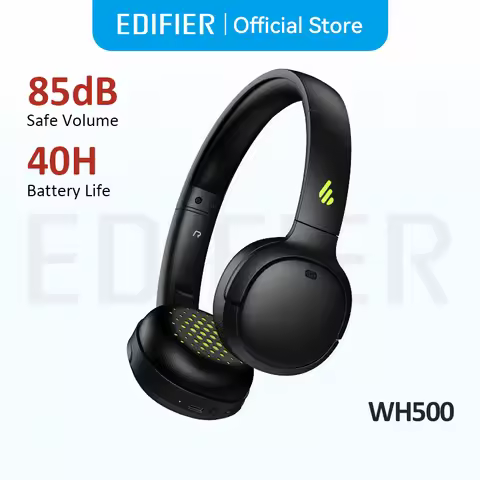 Edifier WH500 Wireless Bluetooth Headphones On-Ear Headset Lightweight Foldable Dual Connection 30H 