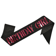 Birthday Stash – Premium Birthday Sash for Women Happy Birthday Decorations with Glitter Finish Grea
