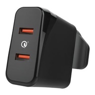 Verbatim威寶 Dual Ports 36W QC3.0充電器 66346