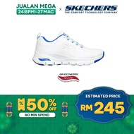 Skechers Women Sport Arch Fit Comfy Wave Shoes - 149414-WBL Air-Cooled Arch Fit Machine Washable Kasut Sneaker Perempuan