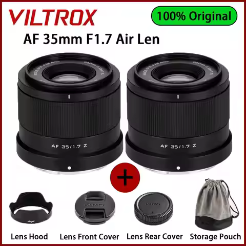 Viltrox AF 35mm F1.7 Air E/Z/XF APS-C Frame Lens Auto Focus Lens Large Aperture Camera for Nikon Z Z