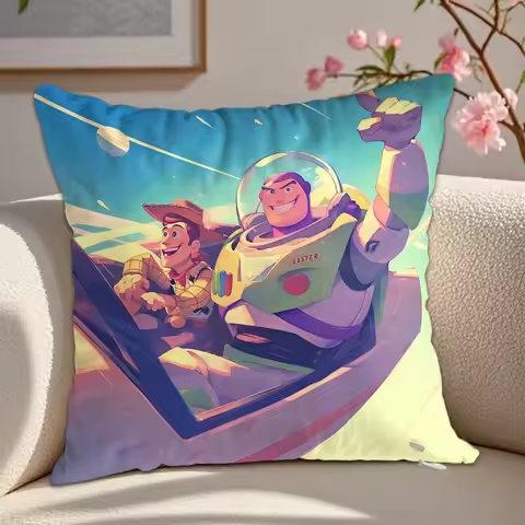 Kawaii B-Buzz Lightyear Pillowcase Cushion Cover 45x45 Ornamental Pillows Christmas Decoration 2026 
