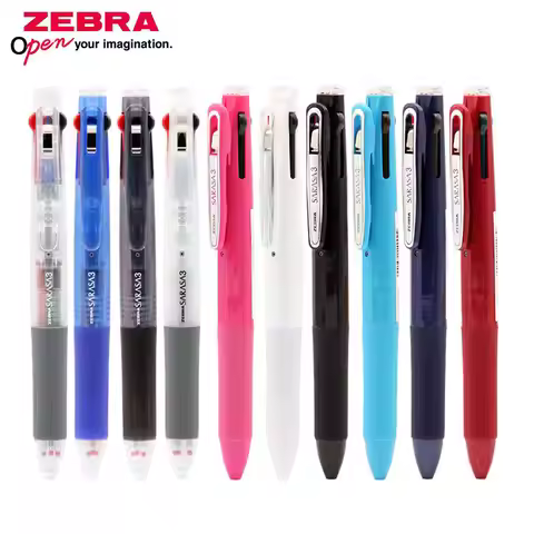ZEBRA SARASA Gel Pen J3J2 Three Color 0.5mm Multi-function School Pen Black/Blue/Red Ink Refill Repl
