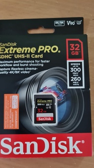 SanDisk Extreme PRO® SDHC™ and SDXC™ UHS-II cards [300MB/s] ( 32GB / 64GB / 128GB)