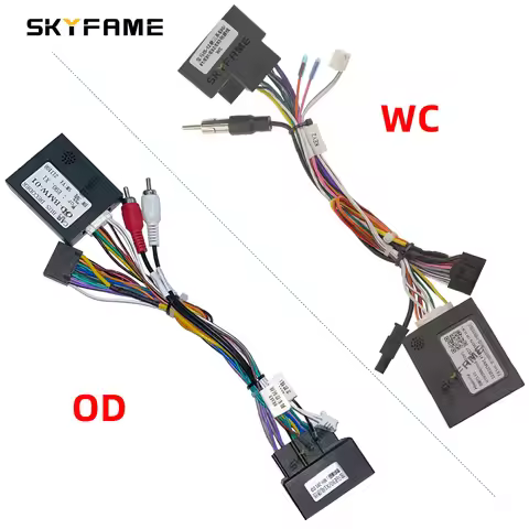 SKYFAME Car 16pin Wiring Harness Adapter Canbus Box Android Radio Power Cable For BMW 3 Series E90 E