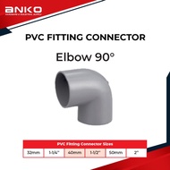 PVC 90° Elbow Fitting Penyambung Paip Connector 32mm 40mm 50mm