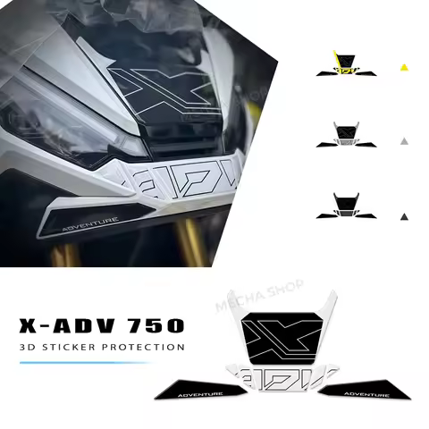 For Honda X-ADV 750 2025 front of the car, on 3D resin protective sticker on XADV-25-001