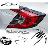 Tail Light Cover Carbon Fiber for 2016-2021 Honda Civic FC 10th Civic Sedan