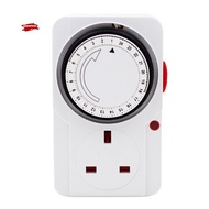 24-Hour Segmented Timer Switch-Energy-Saving Plug Timer Socket Kit-with Programmable Time Controller