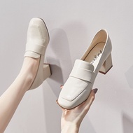 YK8 【Echo】British style small leather shoes women's 2020 new lazy people pedal high heels, children'