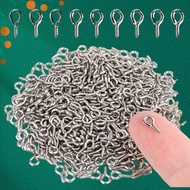 100Pcs 8/10mm Handmade DIY Sheep Eye Nail Screws Hanging Rings Sheep Eye Nail Accessories