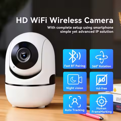 2.4G/5G Wifi IP Camera Smart Home Auto Tracking 1080P Full Night Vision Network Wireless CCTV Video 