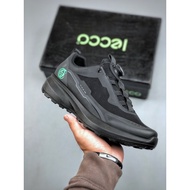 ECCO Original Order Men's Breathable Casual Shoes Top Layer Cowhide Stitching Mesh High-End Business