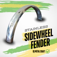 Motorcycle Sidewheel Fender Stainless Steel Tricycle Tapalodo with Honda Embossed Splash Guards