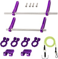 AMK Adjustable 1/10 Scale Bumper Mount Front Rear, Metal Bumper Kit with Modular Fairlead D-Ring Tow