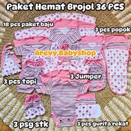 36 Pcs Baby Clothes Package Complete Birth Package 0-3 Months Kenzie Babywear Color Baby Clothes Pac