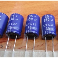 35V330UF Electrolytic Capacitor 105 Degrees 330UF 35V Imported Ruby Black King Kong, etc.
