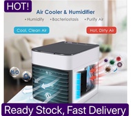 SG SELLER |Portable 4 in 1 Air cooler USB Mini Personal Space Air Conditioner Humidity Purifier Arctic Air Ultra Evaporative Home Office Desktop Cooling Fan