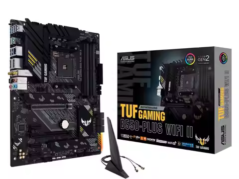 ASUS TUF GAMING B550-PLUS WIFI II AM4 ATX AMD Motherboard