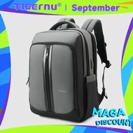 Tigernu Business Travel Backpack 15.6-17 inches Water-Repellent Fabric Shoulderbag For Men 23L Capac