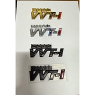 Emblem Dual vvti chrome matte black carbon fiber gold Perodua myvi bezza axia