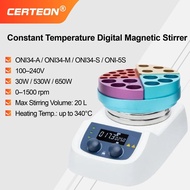 ONI34-A/M/S/5S Magnetic Stirrer Hot Plate 20L 50-1500rpm Digital Control with Timer Strong Magnetic 