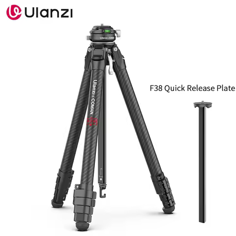Ulanzi Carbon Fiber Camera Tripod Portable 159CM With Zero F38 Quick Plate For DSLR Canon Nikon Snoy