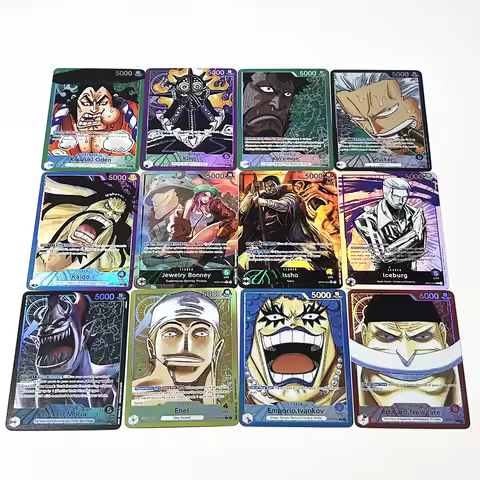 One piece Leader Anime Game Cards DIY OPCG Kouzuki Oden King Jewelry Bonney Iceburg Issho Edward.New
