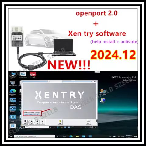 New 2024.12 xentry full software wih 512gb ssd Openport 2.0 ECU Chip Tuning Tool for Benz diagnosis 