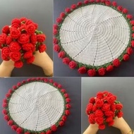 Flower Crochet Blanket Bouquet
