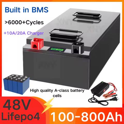 XNY Li FEPO4Battery 48V 400Ah 100Ah 200Ah 300Ah 500Ah 600Ah 700Ah 800Ah Lifepo4 for 4KW 9KW Solar Sy