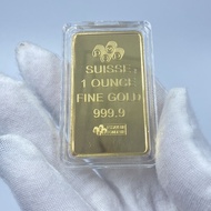 Swiss Bank Gold Bar Commemorative Coin 1 oz Alien Gold Coin Coin Foreign Currency Collection Goddess