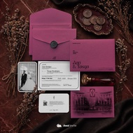 MERAH Hardcover Envelope Invitation 50pcs - Eternal Bloom - Red Ati - Awal.Creative