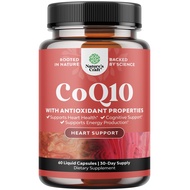 CoQ10 200mg per Serving Liquid Capsules Supplement - High Absorption Coenzyme Q10 200mg per Serving