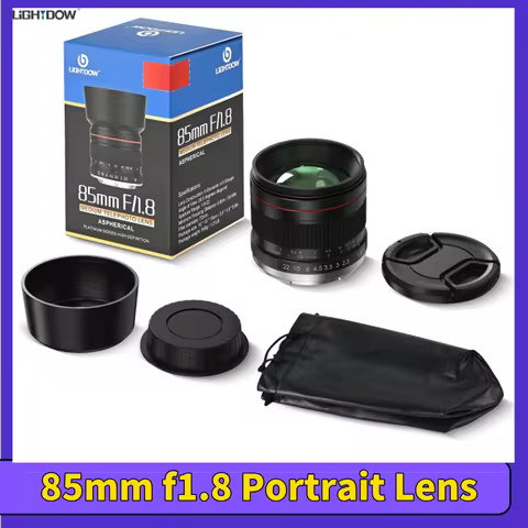 Lightdow 85mm f1.8 Portrait Lens for Canon Sony Nikon DSLR Camera Manual Focus Portrait Lens Quick A