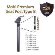 Mobi Premium Bicycle Bike Seat Post Pole Tube | Aluminium | Foldable | Suspension | Flip seat post