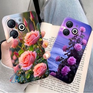 [SUPER JAYA] Softcase ITEL A70 A60 A60S P40 S23 S23 PLUS Aesthetic Floral Motif - Itel Casing - Itel