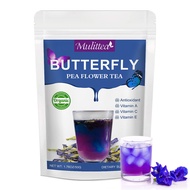 Mulittea Organic Blue Butterfly Flower Tea Rich In Antioxidants Improves Digestion Boosts Mood Natural Colorants