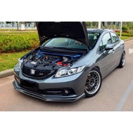 Honda Civic FB6 2012-2015 front lips front diffuser lips bodykit material pp carbon look, Pp gloss b
