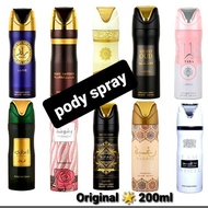 body spray 200 ml OUD MOOD Dirham wardi Hareem al sultan ROSE PARIS Oud 24 Hours deodorant body spra