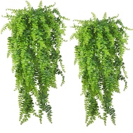 Simulation Wall-Mounted Green Plants Persian Grass Rattan Artificial Hanging Fern Plants Vines Decor