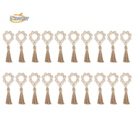 【caesarA8】20pcs Napkin Rings,Wooden Napkin Rings, Wood Bead Napkin Rings for Table Decor, Farmhouse 