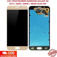 [ lcd samsung galaxy a8 2015 / a800 / a800f / a8000 oled ori fullset +