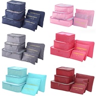 6 PCS Travel Storage Bag Multifunction Packing Cube Bag Travel Kit Set for Women Clothes Tidy Organi